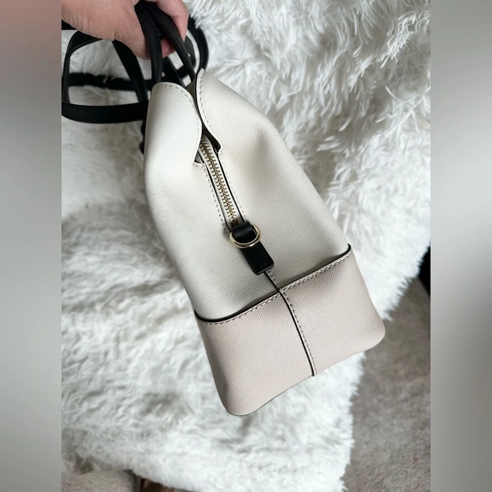 kate spade Cream and Black Two-Tone Satchel - Picture 4 of 6